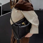 model carrying designer bag, Women's Genuine Leather Satchel Bag.